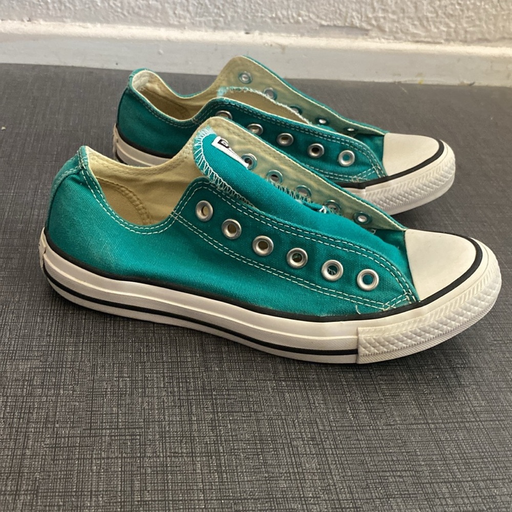 Converse all stars low top sneakers turquoise aqua 7 - Picture 3 of 10